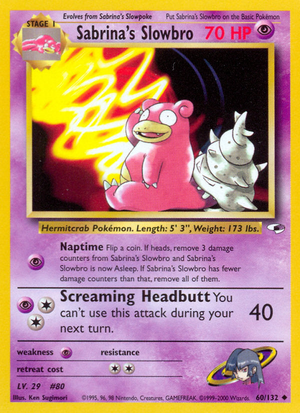 Gym Heroes Sabrina's Slowbro #60/132 unlimited